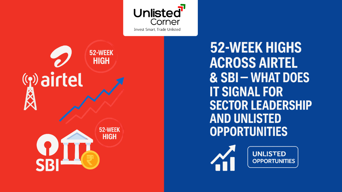 52-Week Highs Across Airtel & SBI — What Do They Signal for Sector Leadership and Unlisted Opportunities?