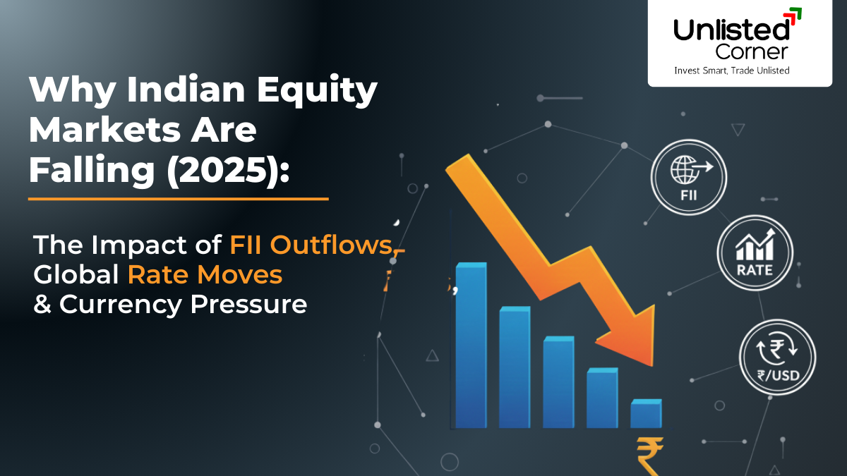 Why Indian Equity Markets Are Falling (2025): The Impact of FII Outflows, Global Rate Moves & Currency Pressure