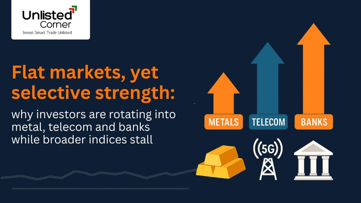 Flat Markets, Yet Selective Strength: Why Investors Are Rotating Into Metal, Telecom & Banks While Broader Indices Stall