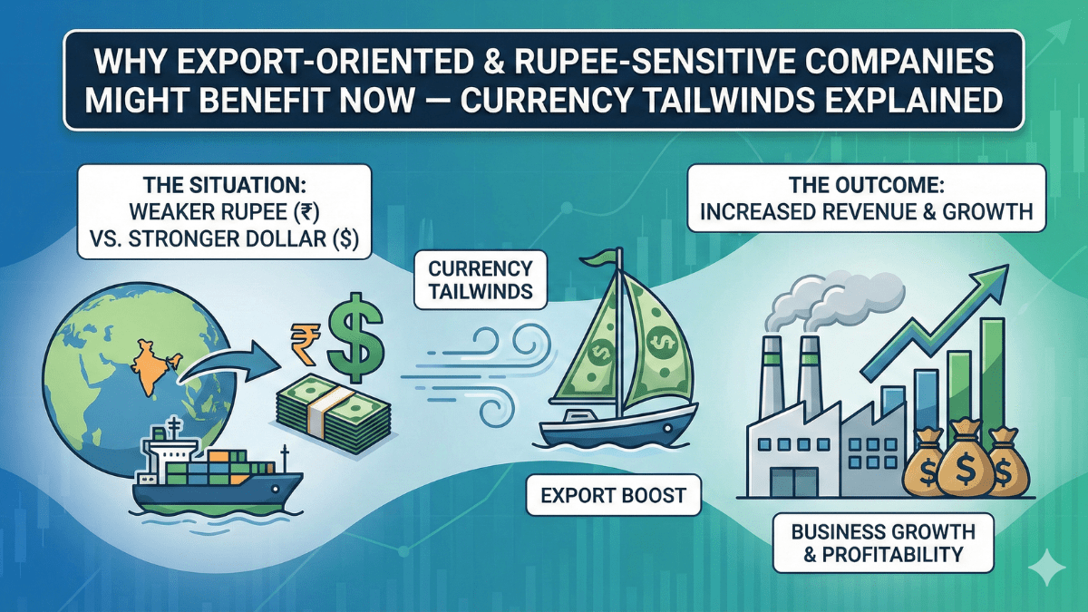 Why Export-Oriented & Rupee-Sensitive Companies Might Benefit Now — Currency Tailwinds Explained